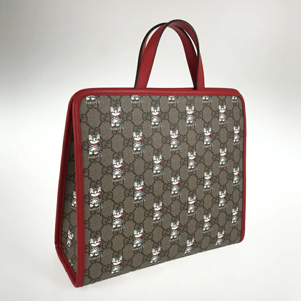 Gucci GG Tote Bag playful what? cat artist Naon Jeong - Picture 2 of 7